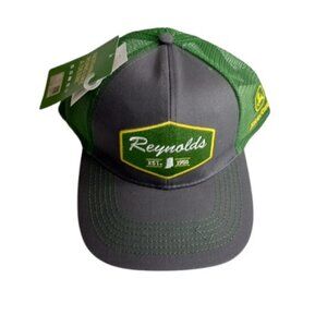 Reynolds John Deere Mens Adjustable Strap Back Mesh Trucker Hat OS New